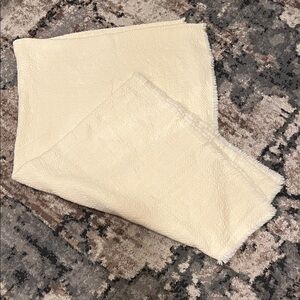 Cream Textured Throw